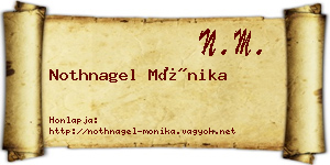 Nothnagel Mónika névjegykártya
